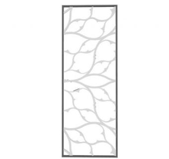 现代花纹铁艺隔断屏风SU模型下载_sketchup草图大师SKP模型