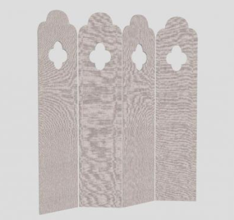 现代屏风隔断SU模型下载_sketchup草图大师SKP模型