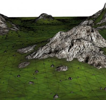 山体su模型下载_sketchup草图大师SKP模型