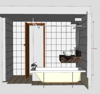 酒店卫生间SU模型下载_sketchup草图大师SKP模型