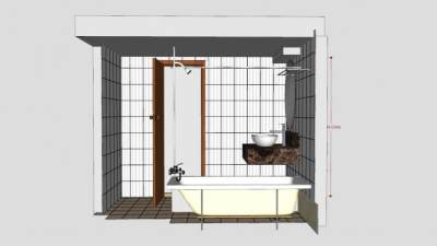 酒店卫生间SU模型下载_sketchup草图大师SKP模型