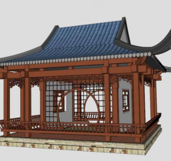水榭su模型下载_sketchup草图大师SKP模型