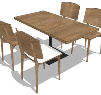 桌子su模型下载_sketchup草图大师SKP模型