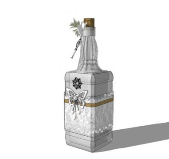 酒瓶su模型下载_sketchup草图大师SKP模型