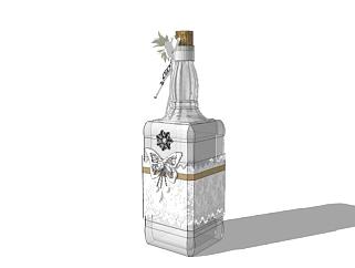酒瓶su模型下载_sketchup草图大师SKP模型