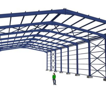 钢架su模型下载_sketchup草图大师SKP模型