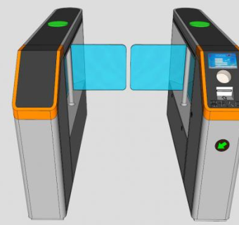 闸机su模型下载_sketchup草图大师SKP模型