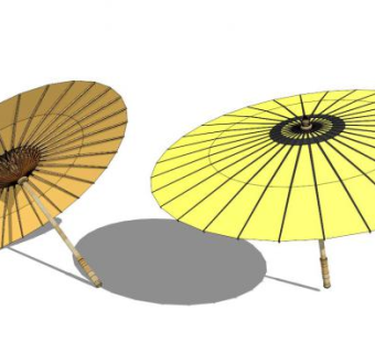 雨伞su模型下载_sketchup草图大师SKP模型