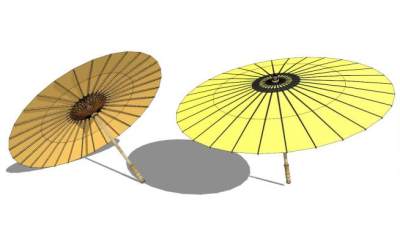 雨伞su模型下载_sketchup草图大师SKP模型