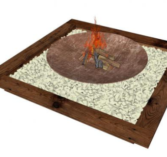 篝火su模型下载_sketchup草图大师SKP模型