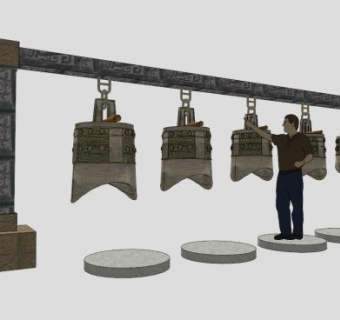 编钟su模型下载_sketchup草图大师SKP模型