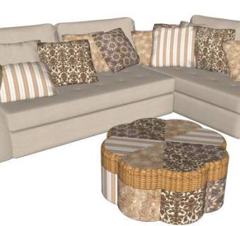 坐垫su模型下载_sketchup草图大师SKP模型