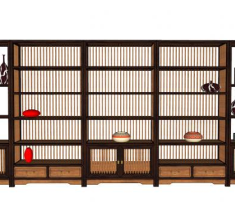 展柜su模型下载_sketchup草图大师SKP模型