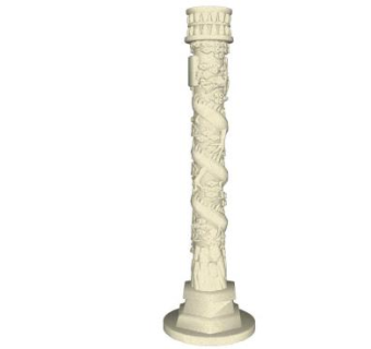 龙柱su模型下载_sketchup草图大师SKP模型