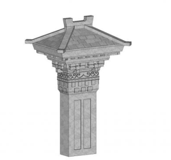 汉阙su模型下载_sketchup草图大师SKP模型