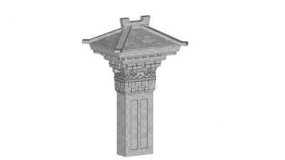 汉阙su模型下载_sketchup草图大师SKP模型