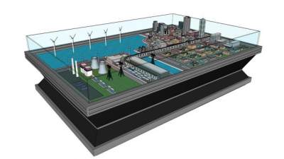沙盘su模型下载_sketchup草图大师SKP模型