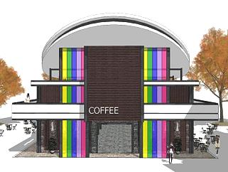 现代风格<em>咖啡店SU模型</em>下载_sketchup草图大师SKP模型