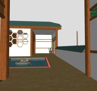 日式和风茶室SU模型下载_sketchup草图大师SKP模型