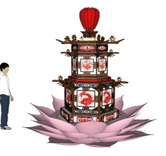 花灯su模型下载_sketchup草图大师SKP模型