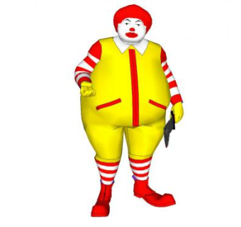 小丑su模型下载_sketchup草图大师SKP模型