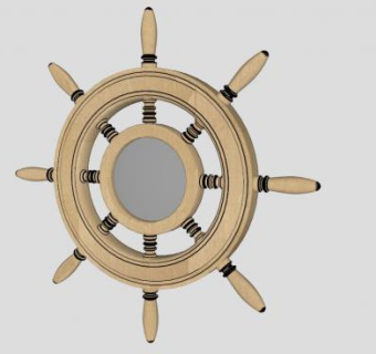 船舵su模型下载_sketchup草图大师SKP模型