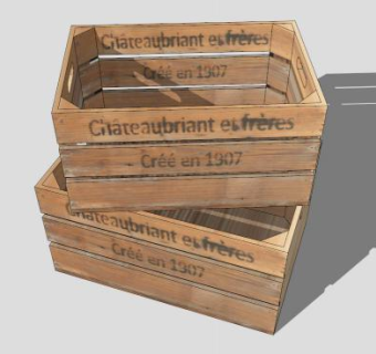 箱子su模型下载_sketchup草图大师SKP模型