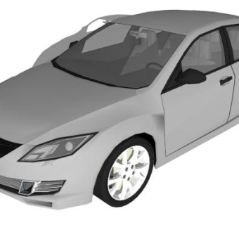 小车su模型下载_sketchup草图大师SKP模型