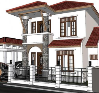 房子su模型下载_sketchup草图大师SKP模型