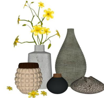 花瓶su模型下载_sketchup草图大师SKP模型