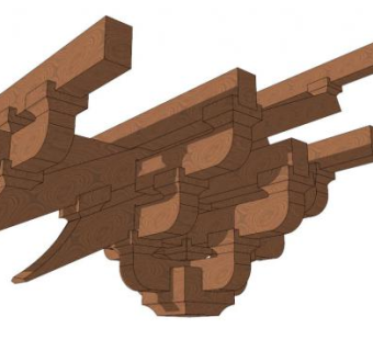 榫卯su模型下载_sketchup草图大师SKP模型