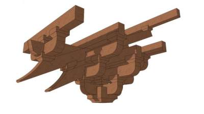 榫卯su模型下载_sketchup草图大师SKP模型