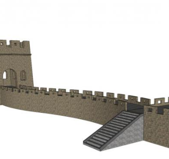 长城su模型下载_sketchup草图大师SKP模型