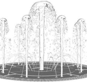 水柱su模型下载_sketchup草图大师SKP模型