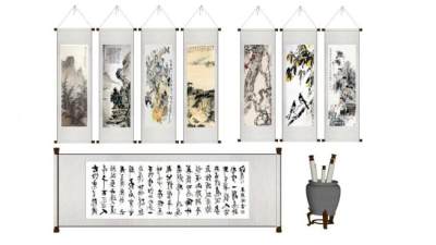 画卷su模型下载_sketchup草图大师SKP模型