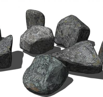 岩石su模型下载_sketchup草图大师SKP模型