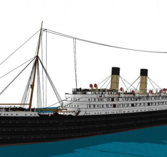 轮船su模型下载_sketchup草图大师SKP模型