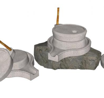 磨盘su模型下载_sketchup草图大师SKP模型