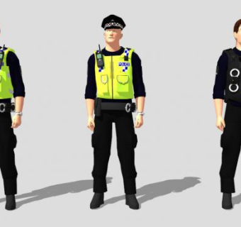 警务su模型下载_sketchup草图大师SKP模型