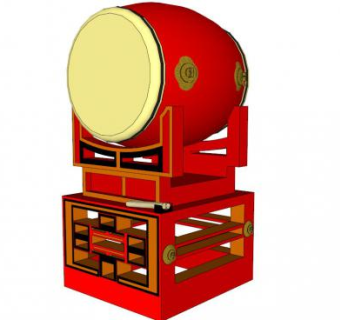 战鼓su模型下载_sketchup草图大师SKP模型