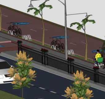 盲道su模型下载_sketchup草图大师SKP模型