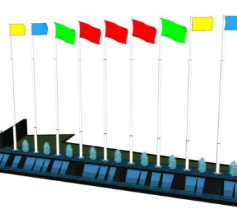 旗su模型下载_sketchup草图大师SKP模型