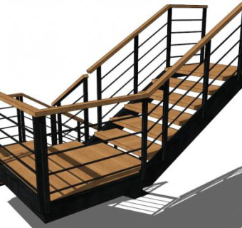 扶梯su模型下载_sketchup草图大师SKP模型