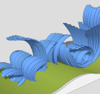 海浪su模型下载_sketchup草图大师SKP模型