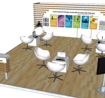 展会su模型下载_sketchup草图大师SKP模型