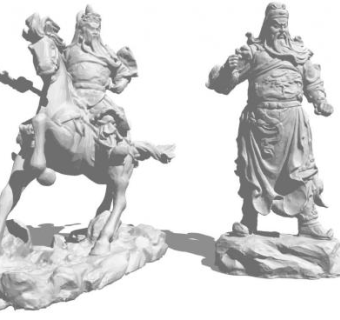 关羽su模型下载_sketchup草图大师SKP模型