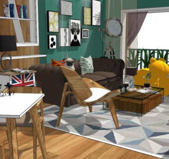 家装su模型下载_sketchup草图大师SKP模型