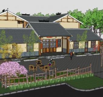 农家su模型下载_sketchup草图大师SKP模型