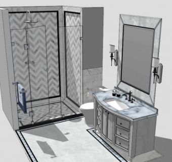 洁具su模型下载_sketchup草图大师SKP模型