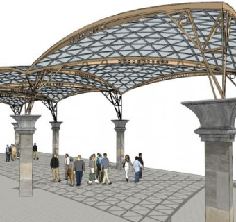 棚子su模型下载_sketchup草图大师SKP模型